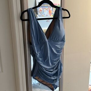 Light blue J.crew swimsuit